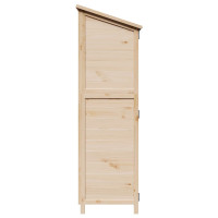 Produktbild för Trädgårdshus med tak Naturlig 59,5 x 56 x 176,5 cm Massivt Furu