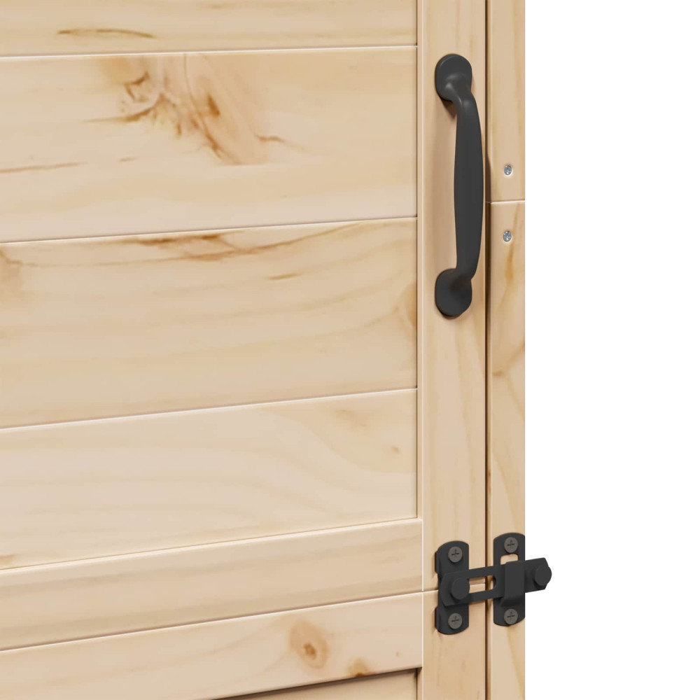 Produktbild för Trädgårdshus med tak Naturlig 59,5 x 56 x 176,5 cm Massivt Furu