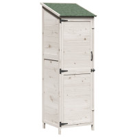 Produktbild för Trädgårdshus Vit 59,5 x 56 x 176,5 cm Konstruerat trä