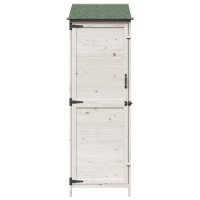 Produktbild för Trädgårdshus Vit 59,5 x 56 x 176,5 cm Konstruerat trä