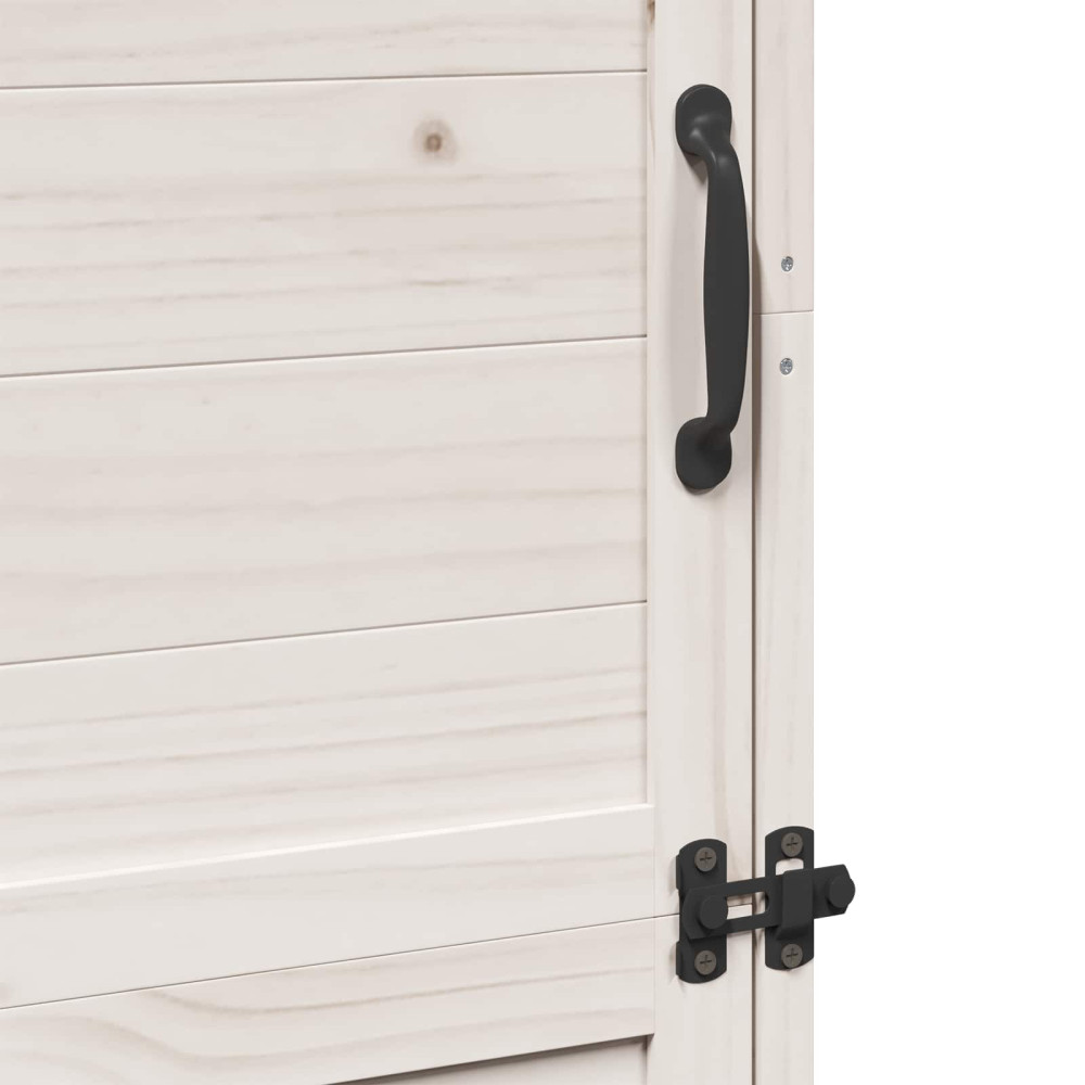 Produktbild för Trädgårdshus Vit 59,5 x 56 x 176,5 cm Konstruerat trä