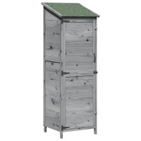 Produktbild för Trädgårdshus Grå 59,5 x 56 x 176,5 cm Konstruerat trä