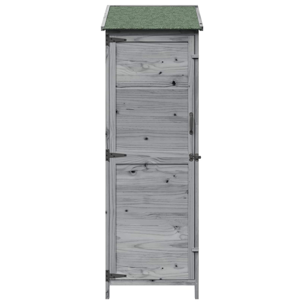 Produktbild för Trädgårdshus Grå 59,5 x 56 x 176,5 cm Konstruerat trä