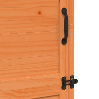Produktbild för Trädgårdshus med tak Brun 59,5 x 56 x 176,5 cm Massivt Furu