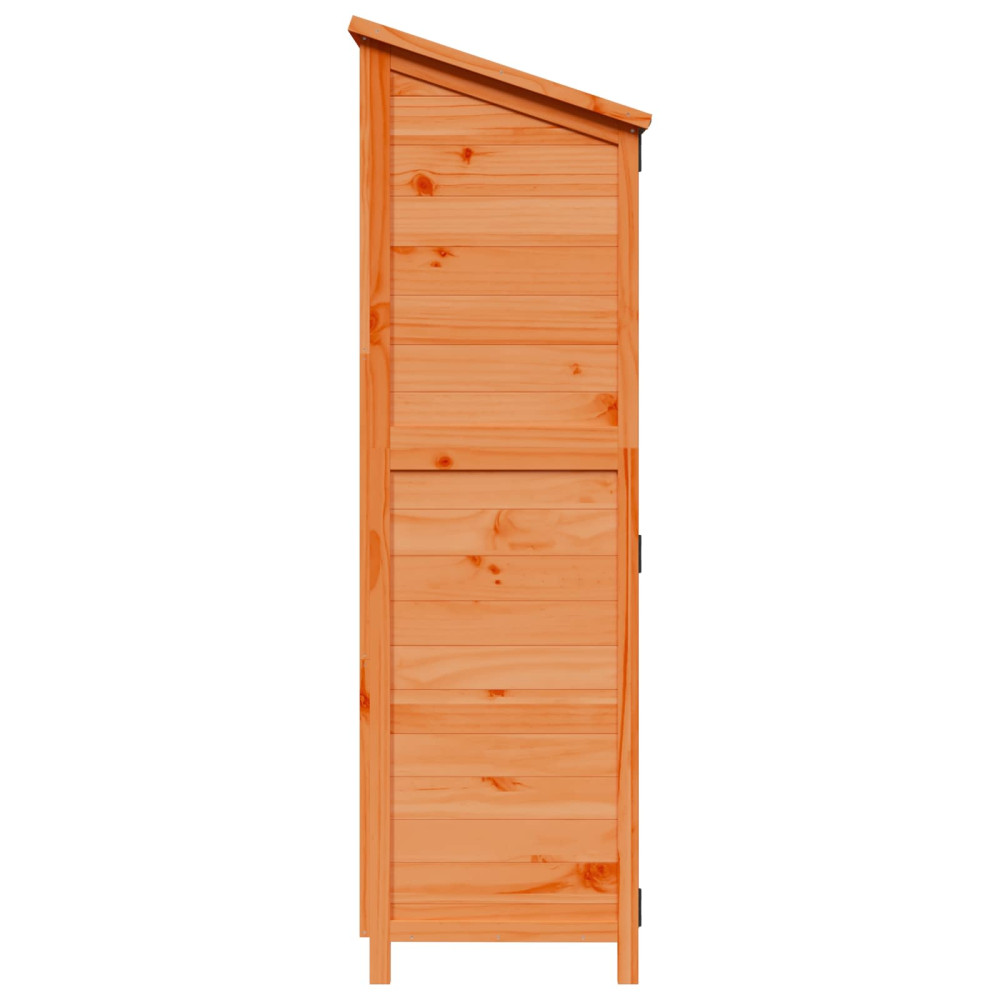 Produktbild för Trädgårdshus med tak Brun 106,5 x 56 x 176 cm Massivt Furu