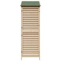 Produktbild för Trädgårdshus med tak Naturlig 59 x 56 x 176 cm Massivt Furu