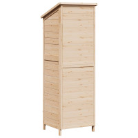 Produktbild för Trädgårdshus med tak Naturlig 59 x 56 x 176 cm Massivt Furu