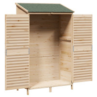 Produktbild för Trädgårdshus med tak Naturlig 106 x 56 x 176,5 cm Massivt Furu