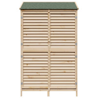Produktbild för Trädgårdshus med tak Naturlig 106 x 56 x 176,5 cm Massivt Furu