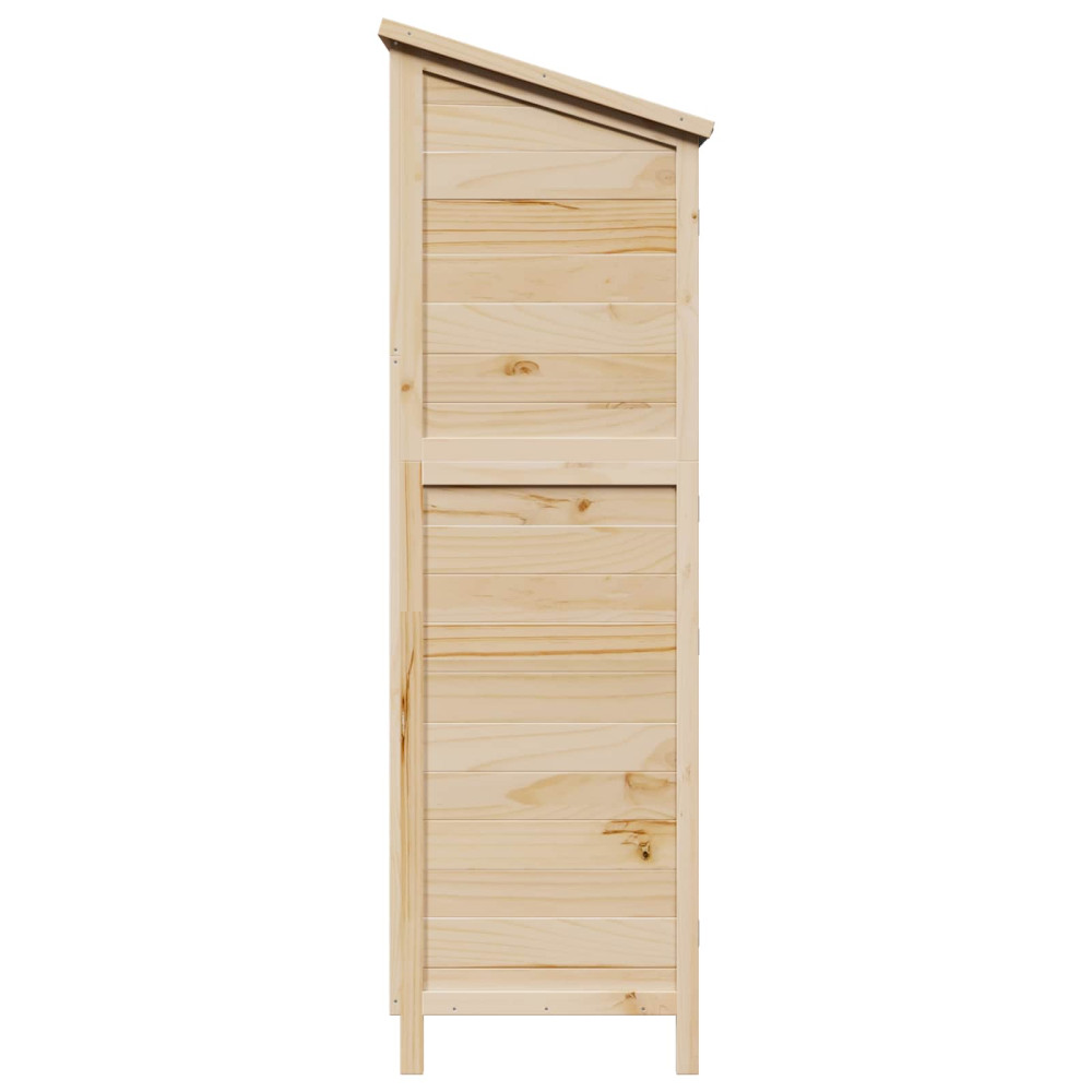 Produktbild för Trädgårdshus med tak Naturlig 106 x 56 x 176,5 cm Massivt Furu