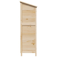 Produktbild för Trädgårdshus med tak Naturlig 106 x 56 x 176,5 cm Massivt Furu