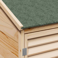 Produktbild för Trädgårdshus med tak Naturlig 106 x 56 x 176,5 cm Massivt Furu