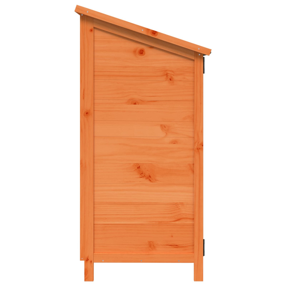 Produktbild för Trädgårdshus med tak Brun 59,5 x 56 x 113,5 cm Massivt Furu