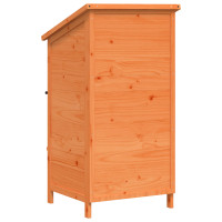 Produktbild för Trädgårdshus med tak Brun 59,5 x 56 x 113,5 cm Massivt Furu
