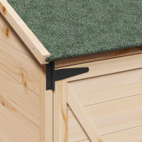 Produktbild för Trädgårdshus med tak Naturlig 59,5 x 56 x 176,5 cm Massivt Furu