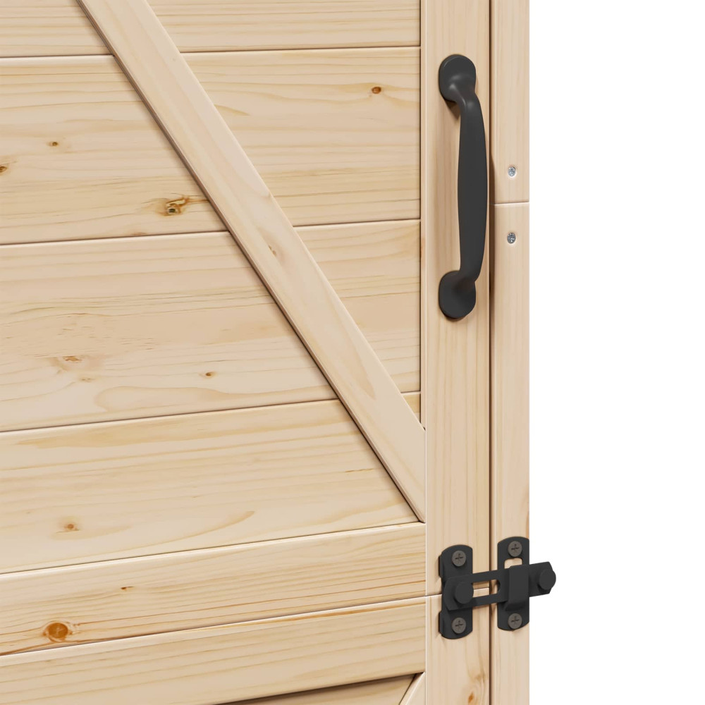 Produktbild för Trädgårdshus med tak Naturlig 59,5 x 56 x 176,5 cm Massivt Furu