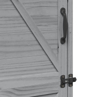 Produktbild för Trädgårdshus Grå 59,5 x 56 x 176,5 cm Konstruerat trä