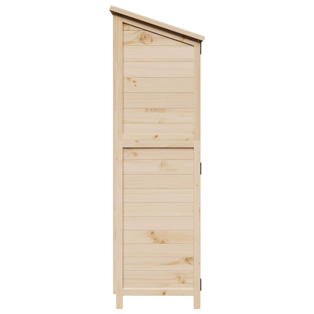 Produktbild för Trädgårdshus med tak Naturlig 106 x 56 x 176,5 cm Massivt Furu