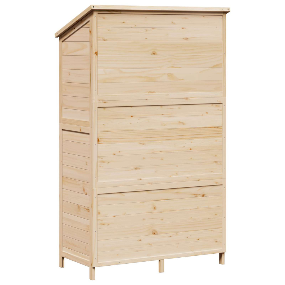 Produktbild för Trädgårdshus med tak Naturlig 106 x 56 x 176,5 cm Massivt Furu