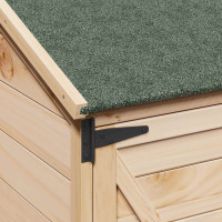 Produktbild för Trädgårdshus med tak Naturlig 106 x 56 x 176,5 cm Massivt Furu