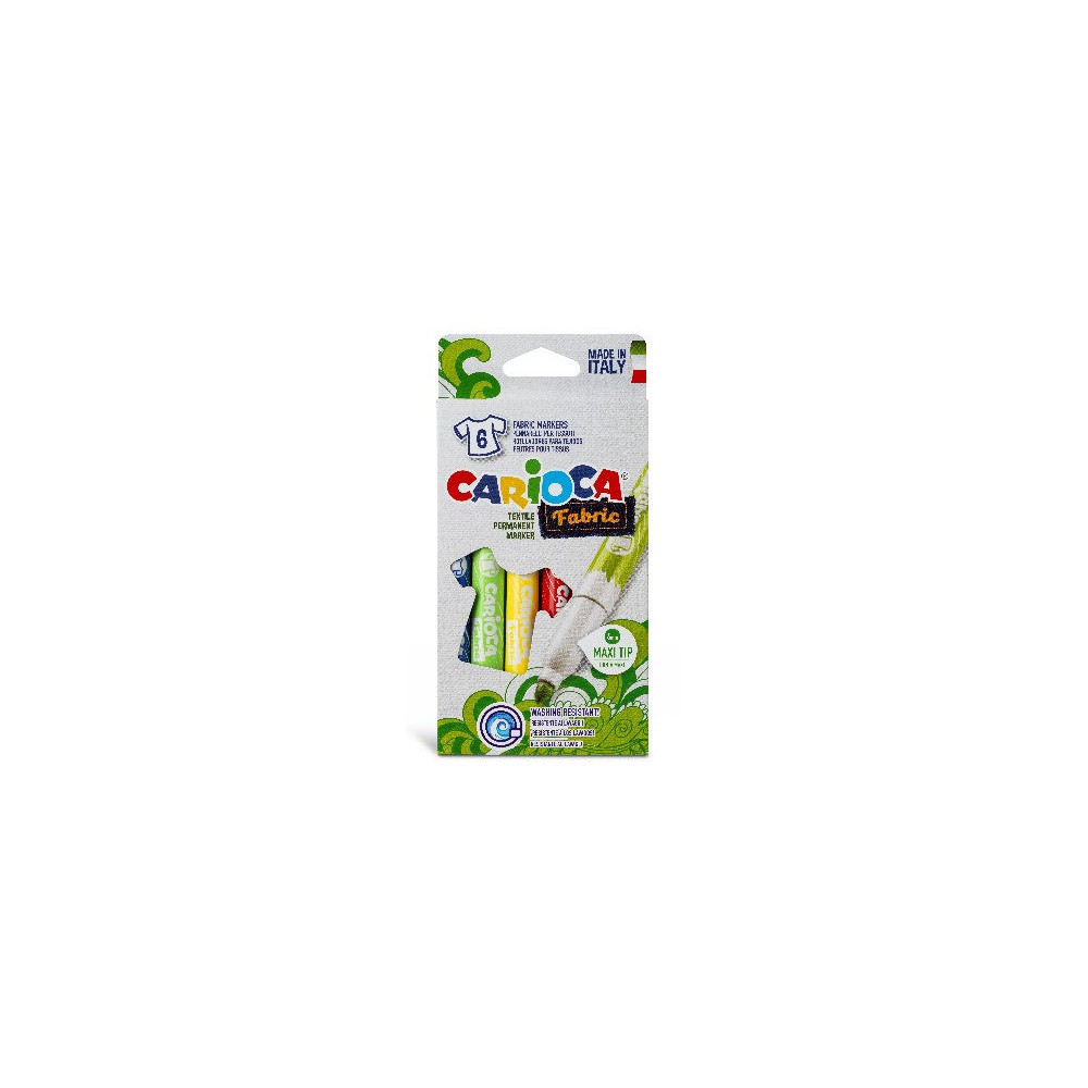 Produktbild för Carioca Cromatex, Extra Bred, Multifärg, Rundad spets, 6 mm,...
