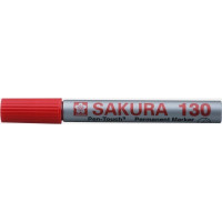 Produktbild för SAKURA Permanent Marker Pen-touch 130, 1,2 mm, röd, fiberspe...
