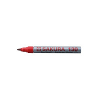 Produktbild för SAKURA Permanent Marker Pen-touch 130, 1,2 mm, röd, fiberspe...