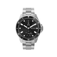Produktbild för Withings ScanWatch Nova - rostfritt stål - smart klocka med hybridfunktion med Oyster Metal-armband - svart