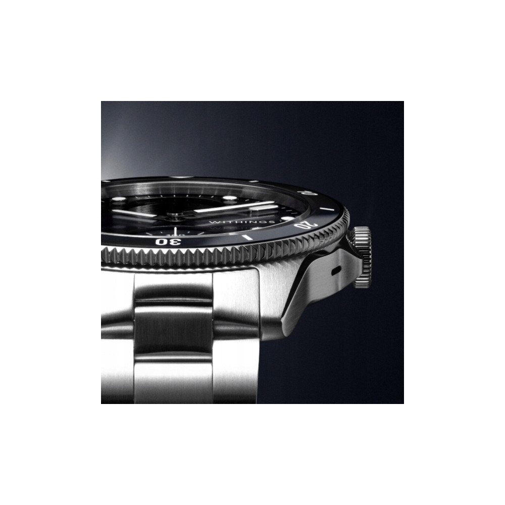 Produktbild för Withings ScanWatch Nova - rostfritt stål - smart klocka med hybridfunktion med Oyster Metal-armband - svart