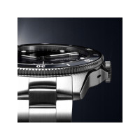 Produktbild för Withings ScanWatch Nova - rostfritt stål - smart klocka med hybridfunktion med Oyster Metal-armband - svart