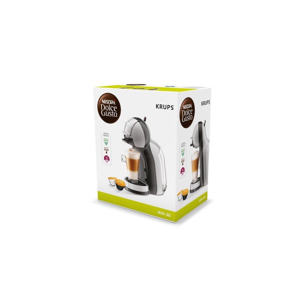 Produktbild för Krups Nescafé Dolce Gusto Mini Me KP123B10 - kaffemaskin - 15 bar - grå/svart