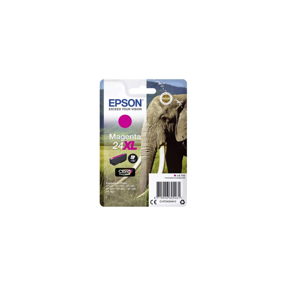 Produktbild för Epson 24XL - XL - magenta - original - bläckpatron