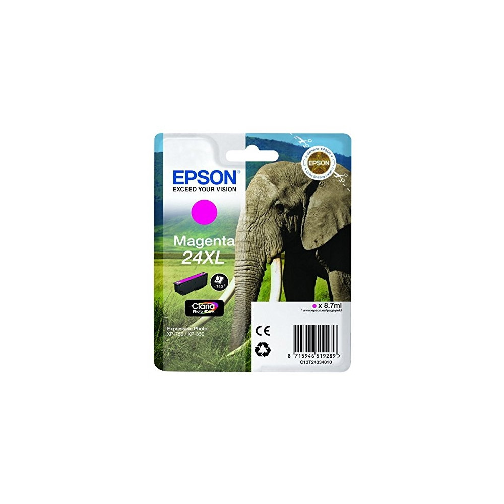 Produktbild för Epson 24XL - XL - magenta - original - bläckpatron