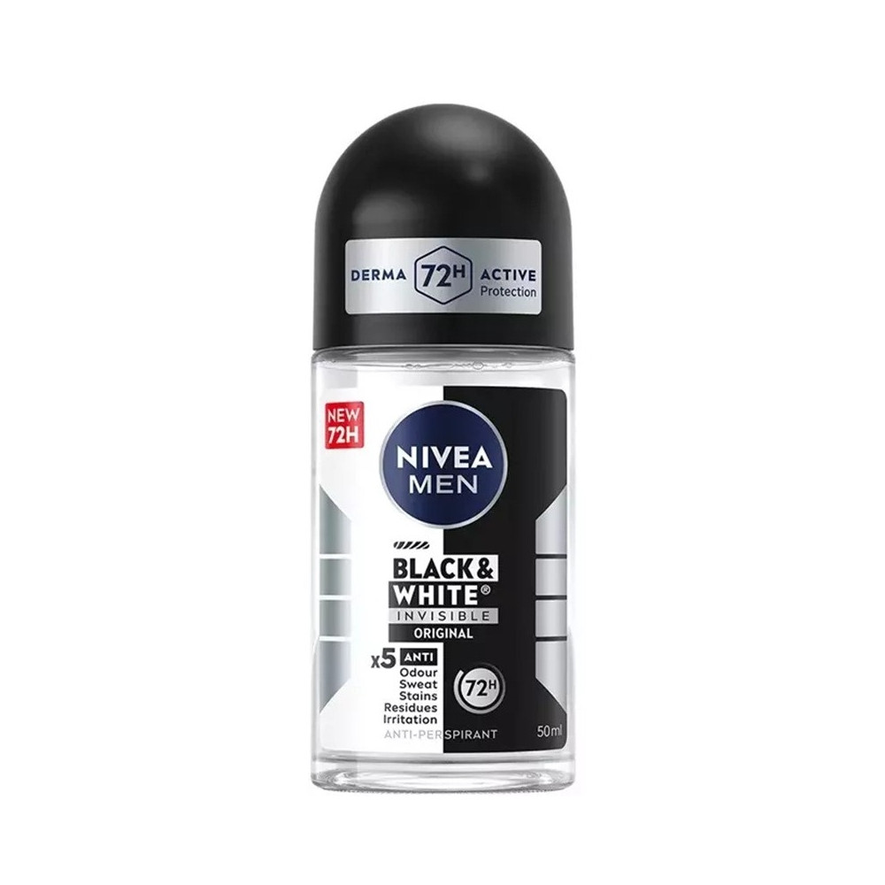 Produktbild för Men Invisible Black & White Power Roll On 50ml
