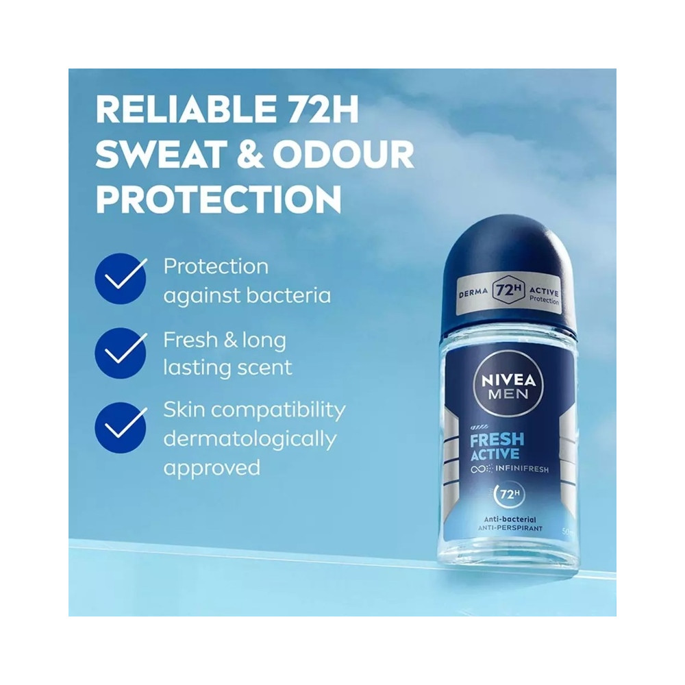 Produktbild för Men Fresh Active Roll On 50ml