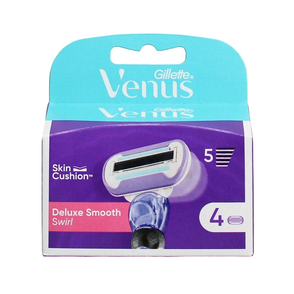 Produktbild för Venus Swirl Deluxe Smooth Blades 4-pack
