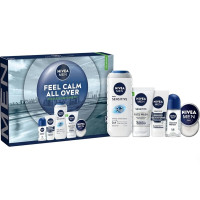 Produktbild för Giftset Nivea Men Feel Calm All Over 5pcs