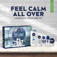 Produktbild för Giftset Nivea Men Feel Calm All Over 5pcs