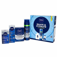 Produktbild för Giftset Nivea Men Shave & Hydrate 4pcs