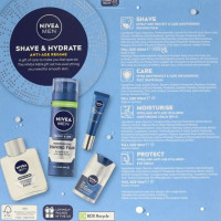 Produktbild för Giftset Nivea Men Shave & Hydrate 4pcs