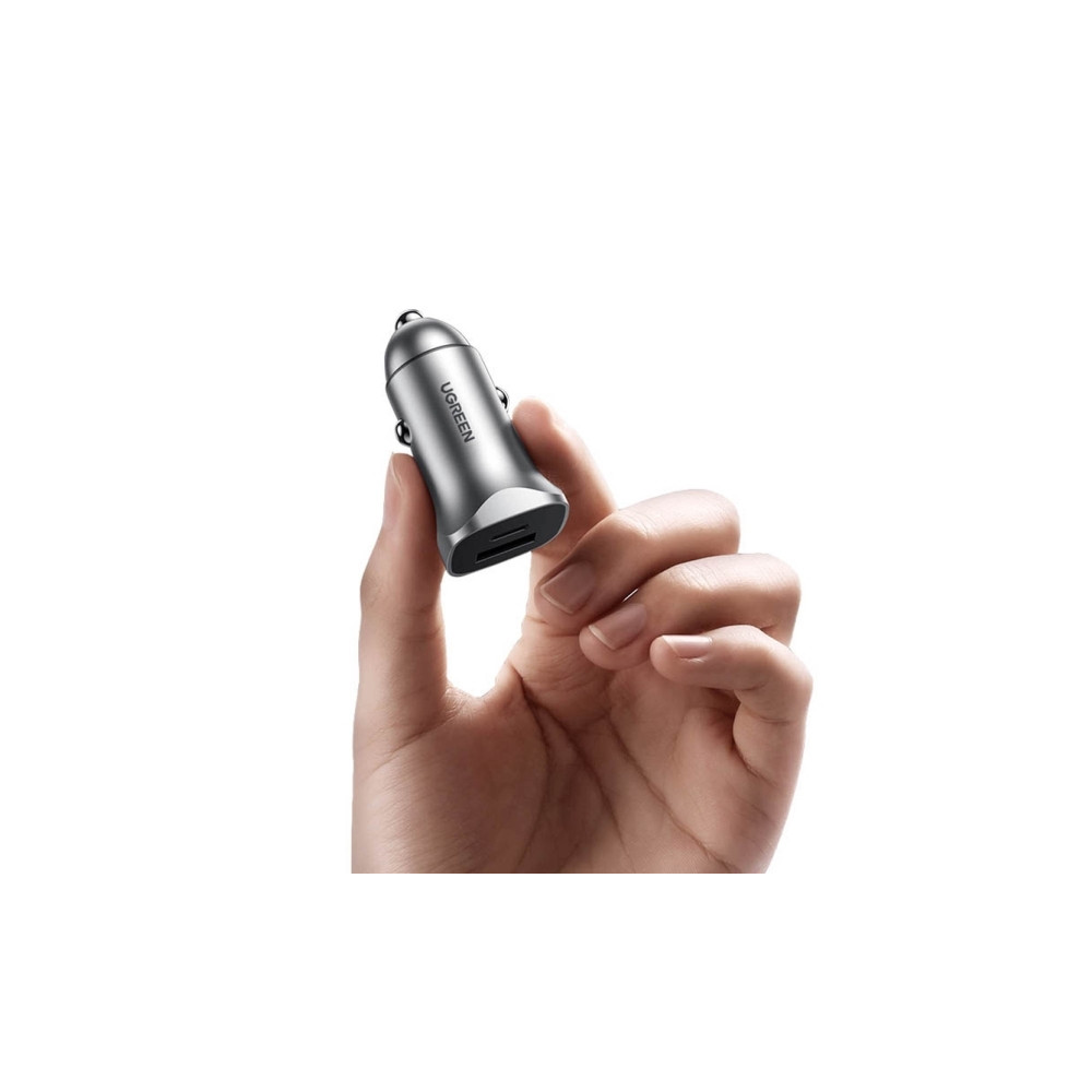 Produktbild för Ugreen billaddare UGREEN CD130, USB-A+PD 3.0, USB-C, QC3.0 3...