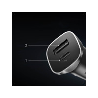 Produktbild för Ugreen billaddare UGREEN CD130, USB-A+PD 3.0, USB-C, QC3.0 3...