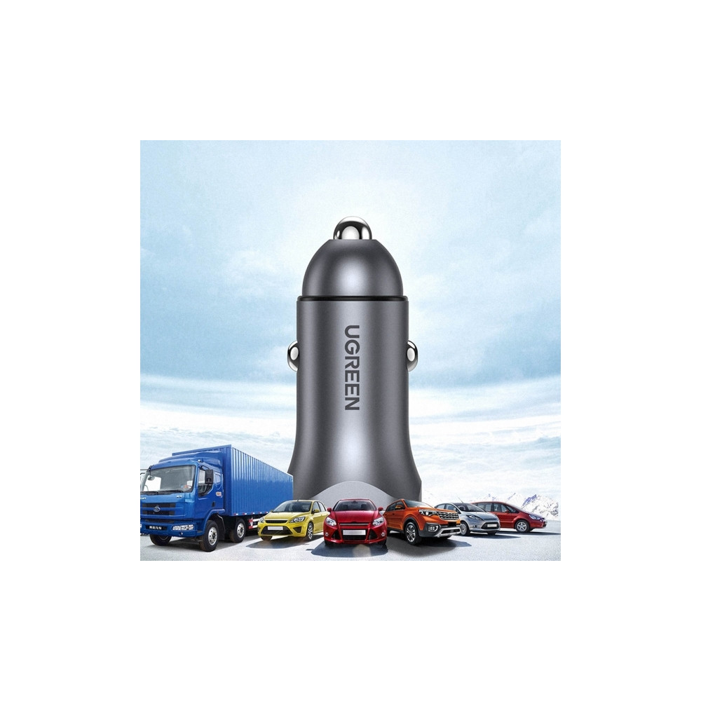 Produktbild för Ugreen billaddare UGREEN CD130, USB-A+PD 3.0, USB-C, QC3.0 3...