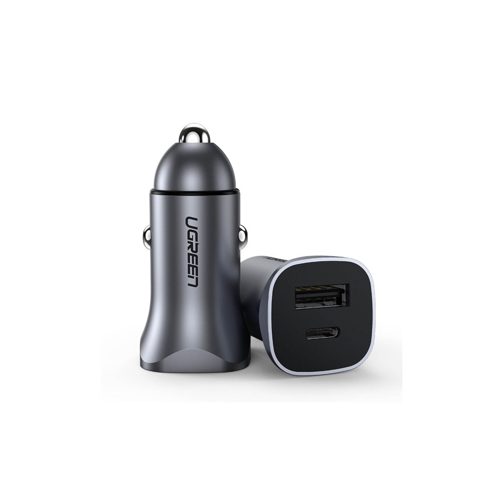 Produktbild för Ugreen billaddare UGREEN CD130, USB-A+PD 3.0, USB-C, QC3.0 3...