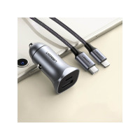Produktbild för Ugreen billaddare UGREEN CD130, USB-A+PD 3.0, USB-C, QC3.0 3...