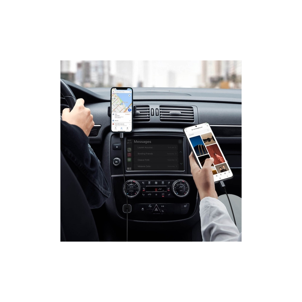 Produktbild för Ugreen billaddare UGREEN CD130, USB-A+PD 3.0, USB-C, QC3.0 3...
