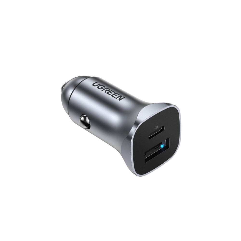 Produktbild för Ugreen billaddare UGREEN CD130, USB-A+PD 3.0, USB-C, QC3.0 3...