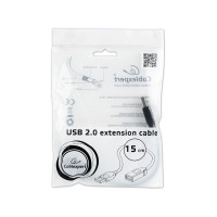 Produktbild för Cablexpert - USB-förlängningskabel - USB till USB - 15 cm