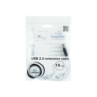 Produktbild för Cablexpert - USB-förlängningskabel - USB till USB - 15 cm