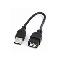 Produktbild för Cablexpert - USB-förlängningskabel - USB till USB - 15 cm